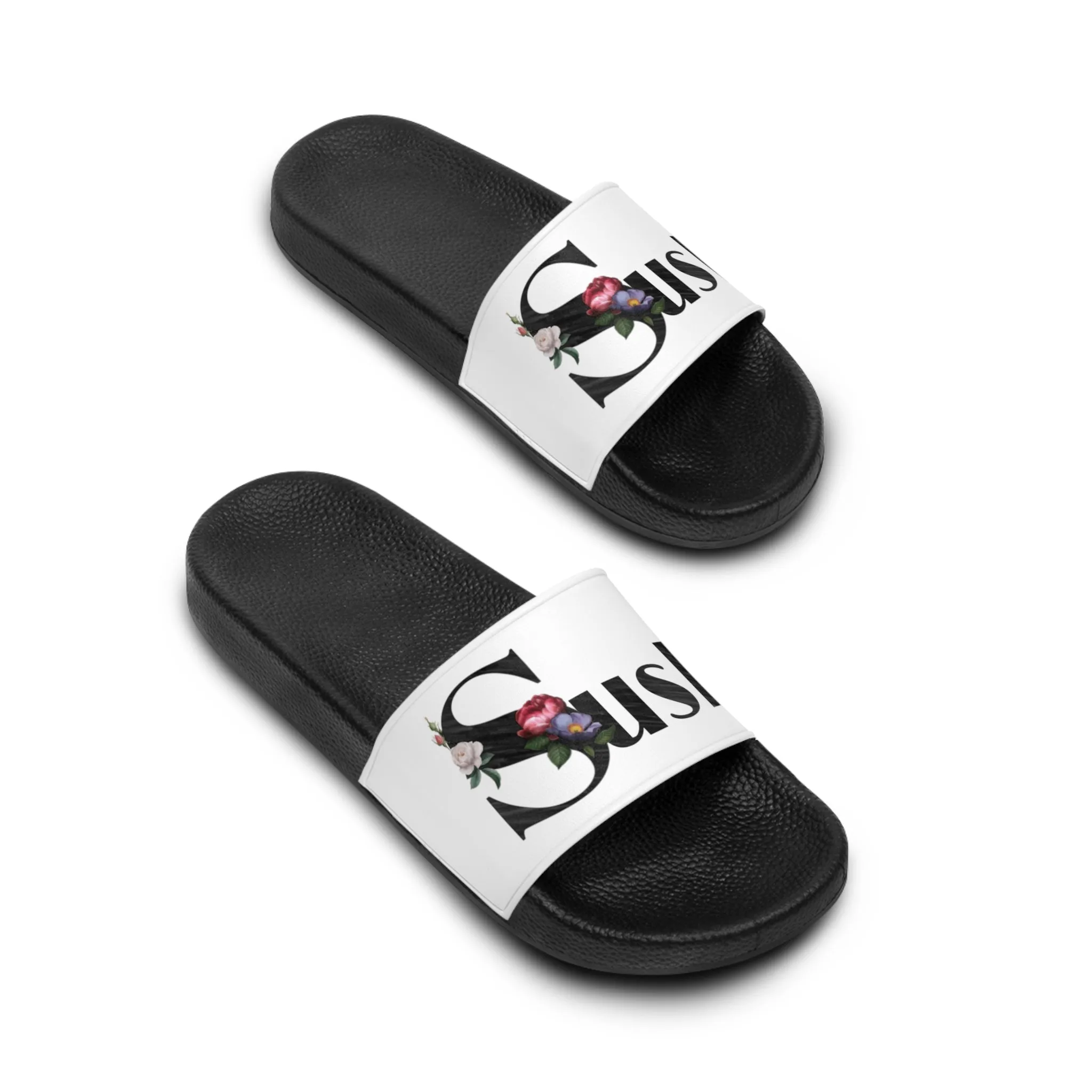 Raw Sushi "Sushi rose" Slide Sandals white
